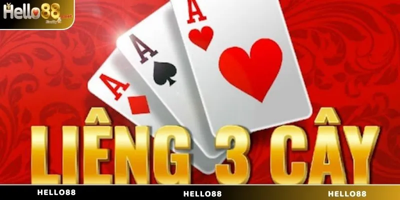 Liêng 3 Cây là game bài Hello88 được nhiều người chơi